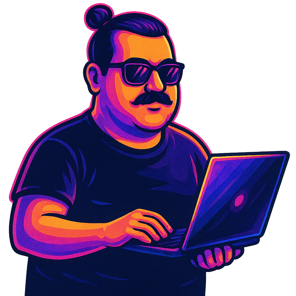 Ali – dein PC-Service-Maskottchen mit Laptop